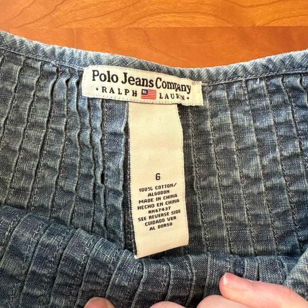 VTG Ralph Lauren Denim Skirt - Picture 3 of 3